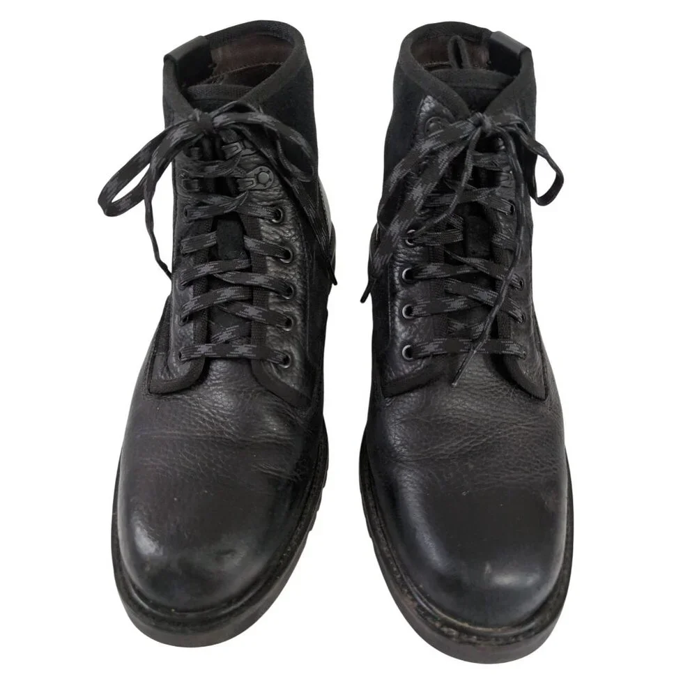 Cole Haan Grand OS Ankle Boot Mens 9 Black Leather Grunge Punk Rocker Edgy Urban